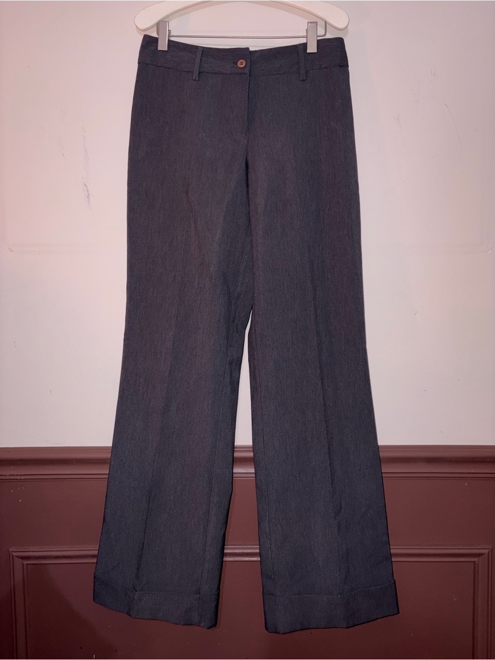 Vintage Y2K star city gray mid-rise slacks